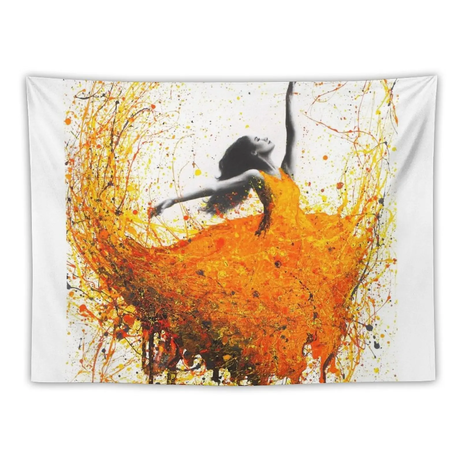 Tangelo Fire Dance Tapestry Wall Tapestry Carpet On The Wall Murales Decorativi Room Estetica