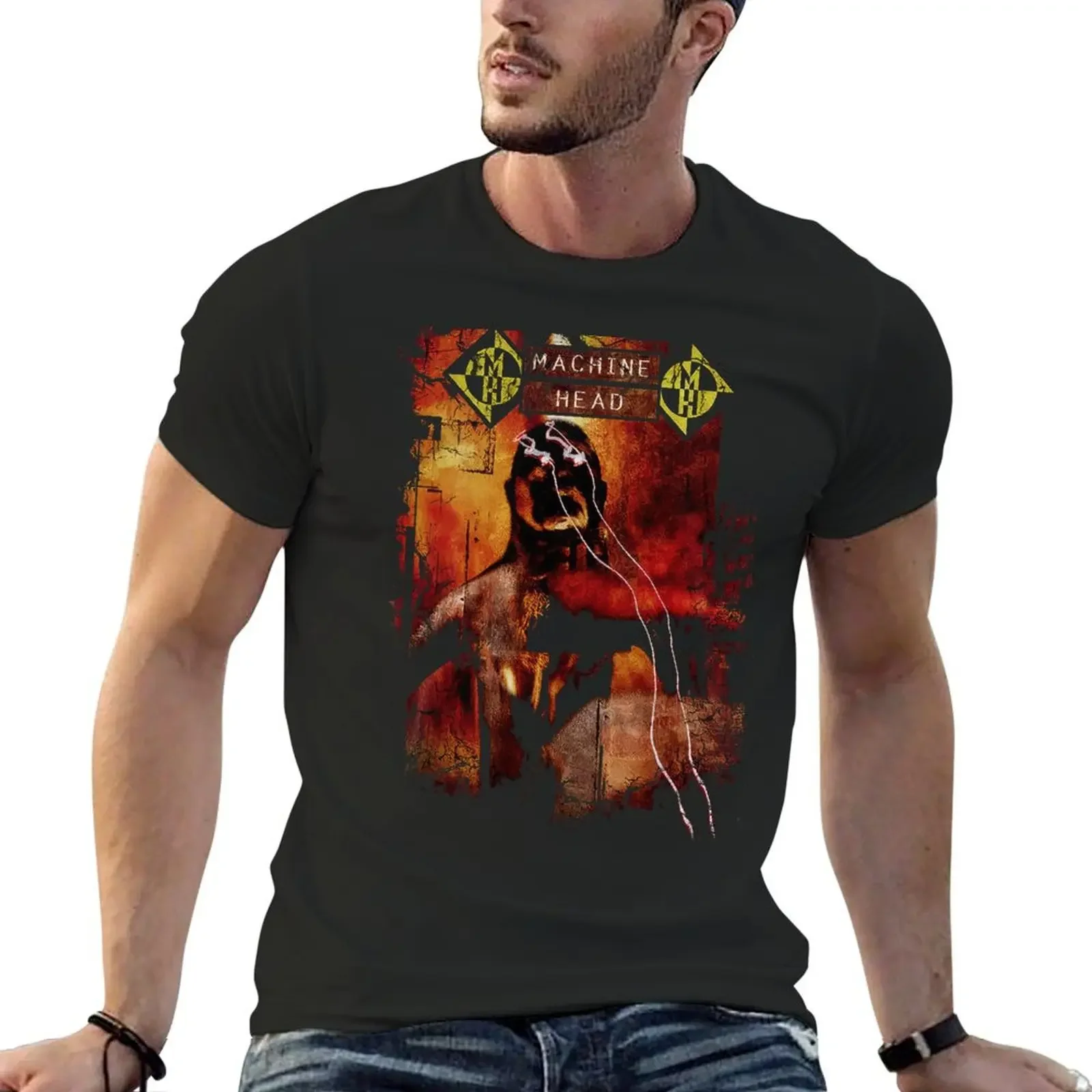 T-Shirt Machine Head Burn My Eyes T-Shirt Boys Whites Plus Size T-Shirt Da Uomo