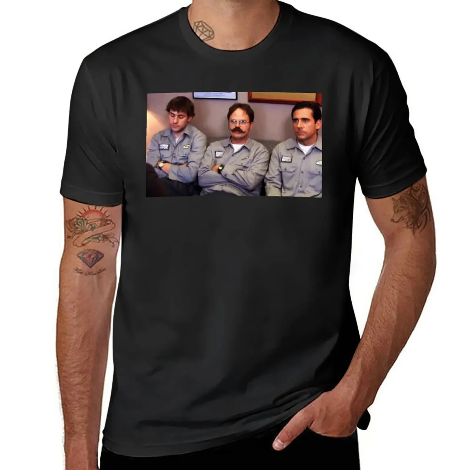 Burn Utica - The Office T-Shirt Vestiti Carini Taglie Forti Magliette Pesanti Moda Coreana Per Uomo