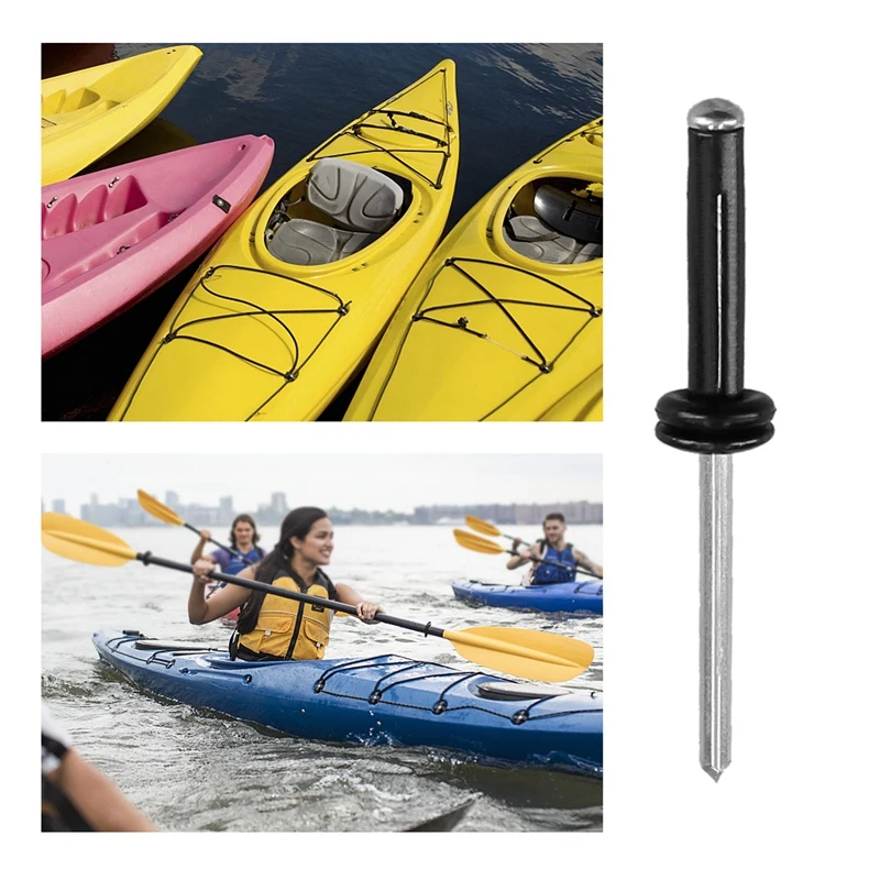 20 Pz Alluminio Kayak Canoa Tri-Grip O-Ring Rivetti Tri-Fold Montaggio Tri Rivet Kayak Canoa E Accessori Per Barche
