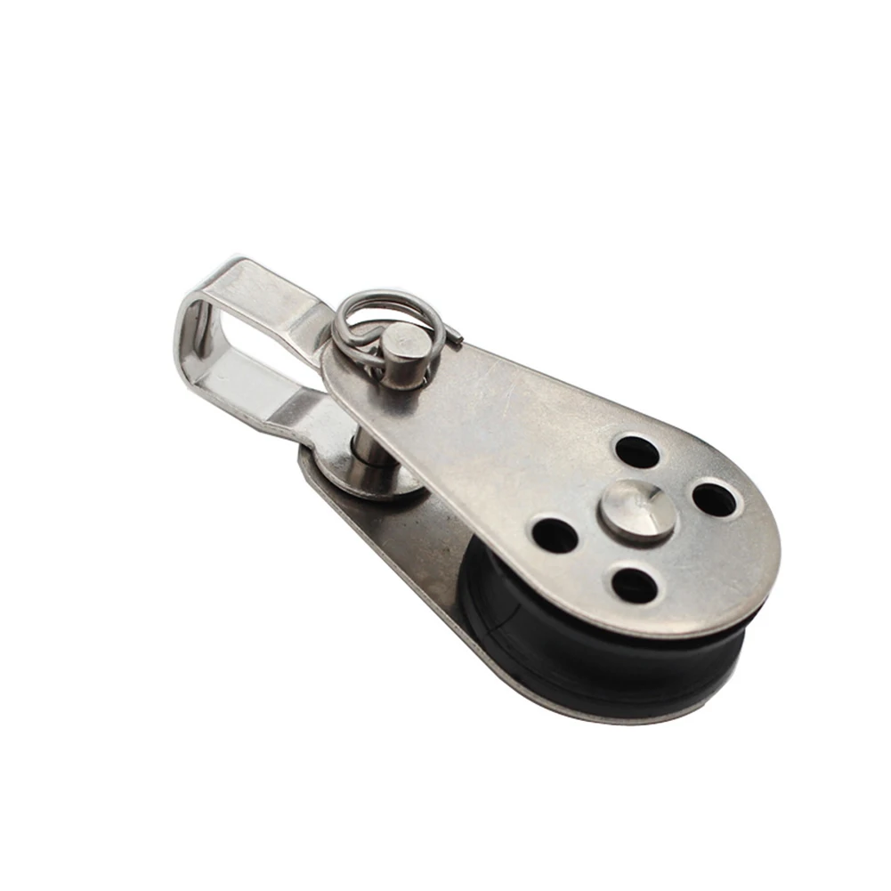 Per Kayak Barca Kit Di Ancoraggio Puleggia 2 Puleggia 45*26Mm Occhi Barca Kayak Pad Trolley Kit Canoa Nave Puleggia Durevole