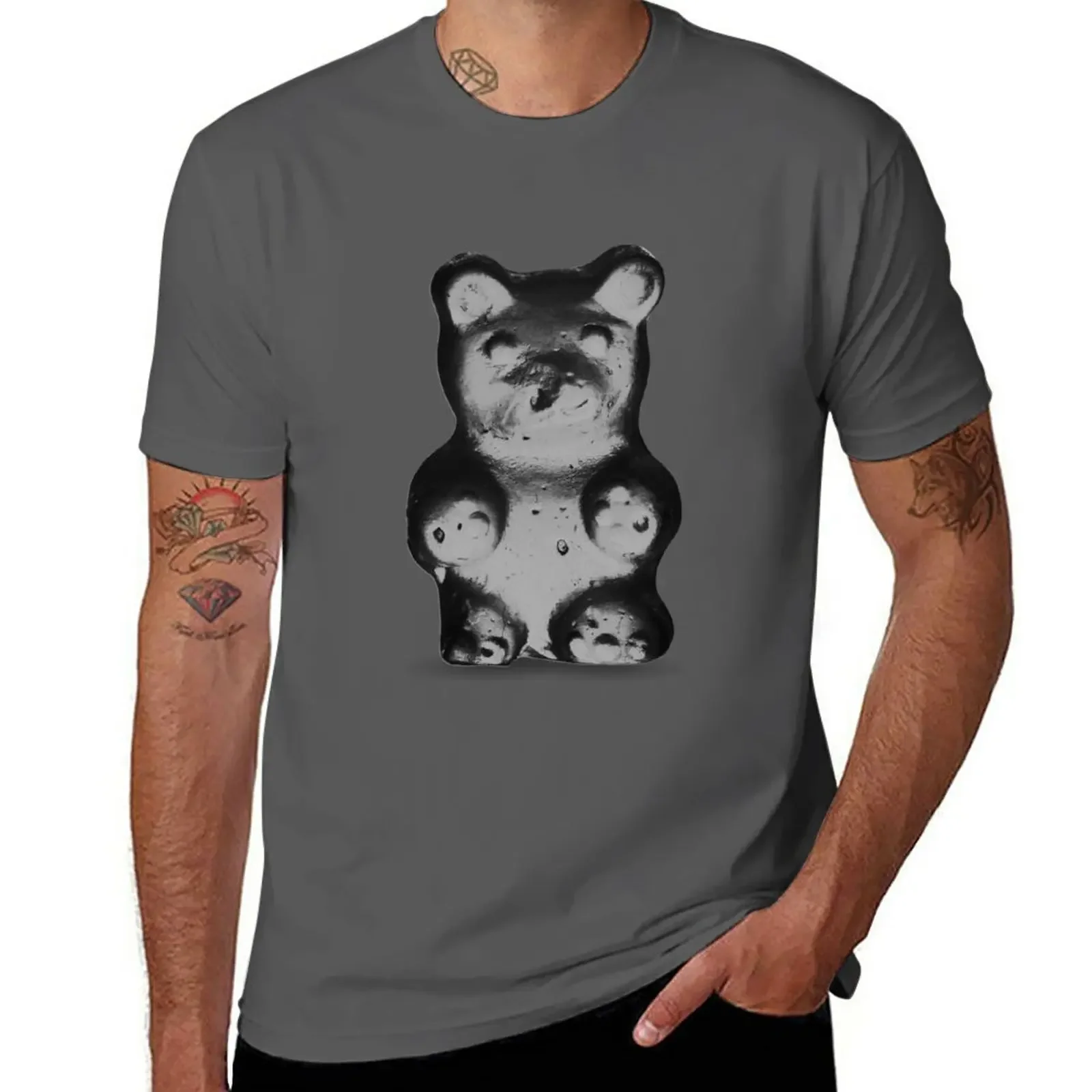 T-Shirt Orsetto Gommoso Customizeds Abbigliamento Vintage Magliette Slim Fit Per Uomo
