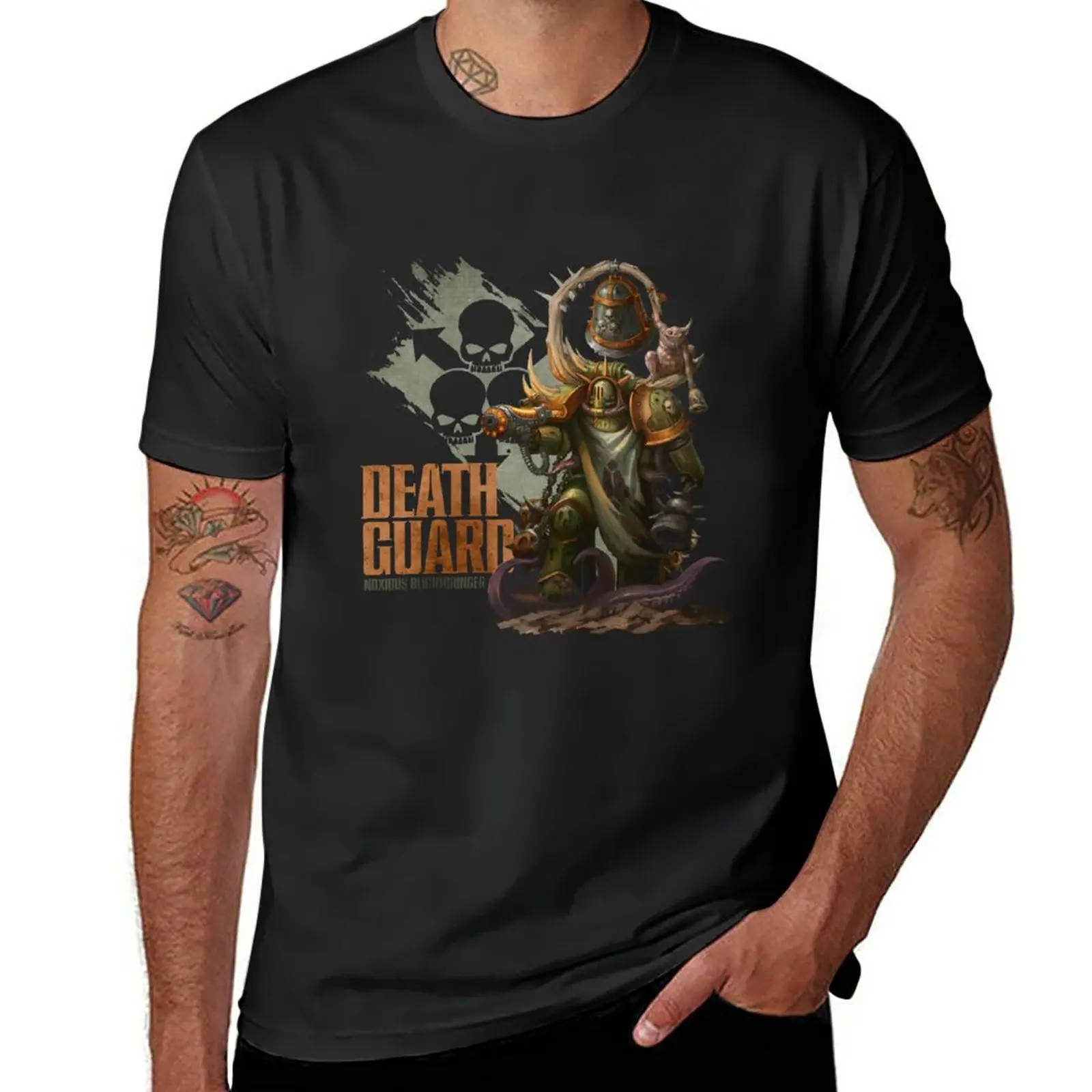 New Death Guard Blightbringer Trending T-Shirt Summer Top Graphics T Shirt Sublime T Shirt Plain Black T-Shirt Men