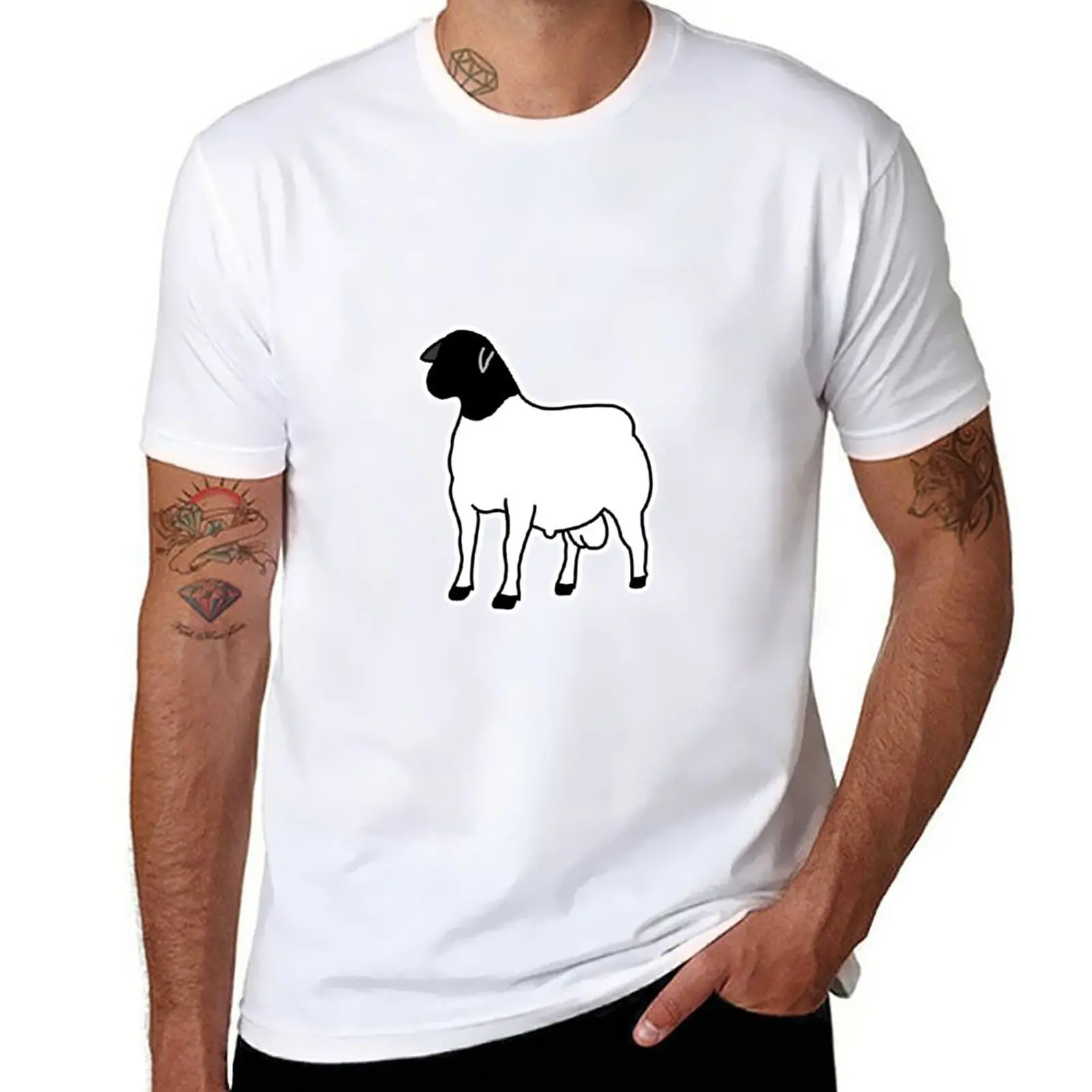 New Dorper Ram 2 T-Shirt Kawaii Clothes Anime Clothes Workout Shirts For Men