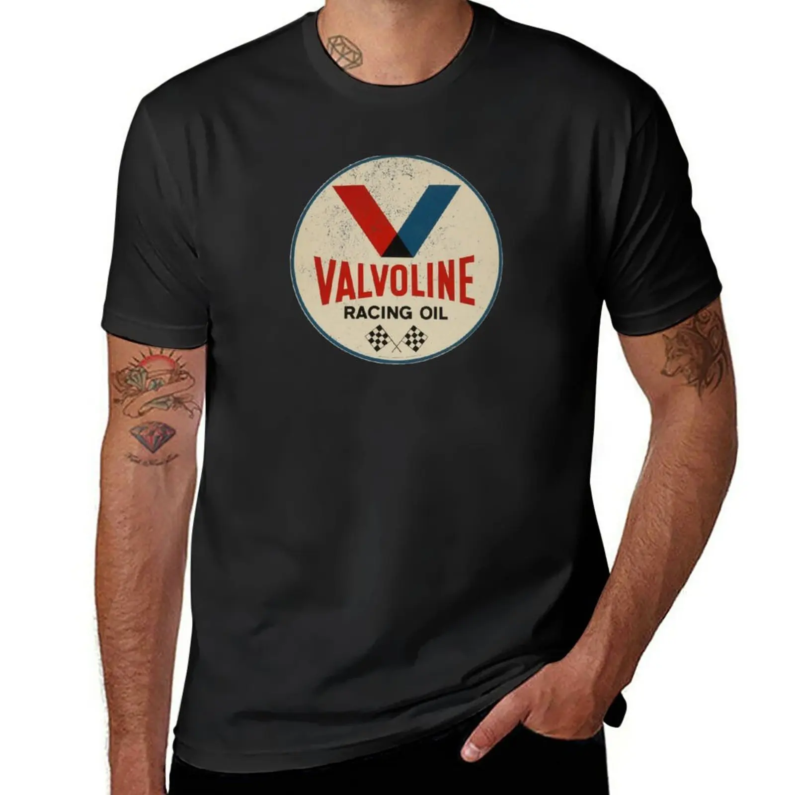 Valvoline Racing Sign T-Shirt Tees Vintage T Shirt Ragazzi Animal Print Shirt Blondie T Shirt Mens T Shirt