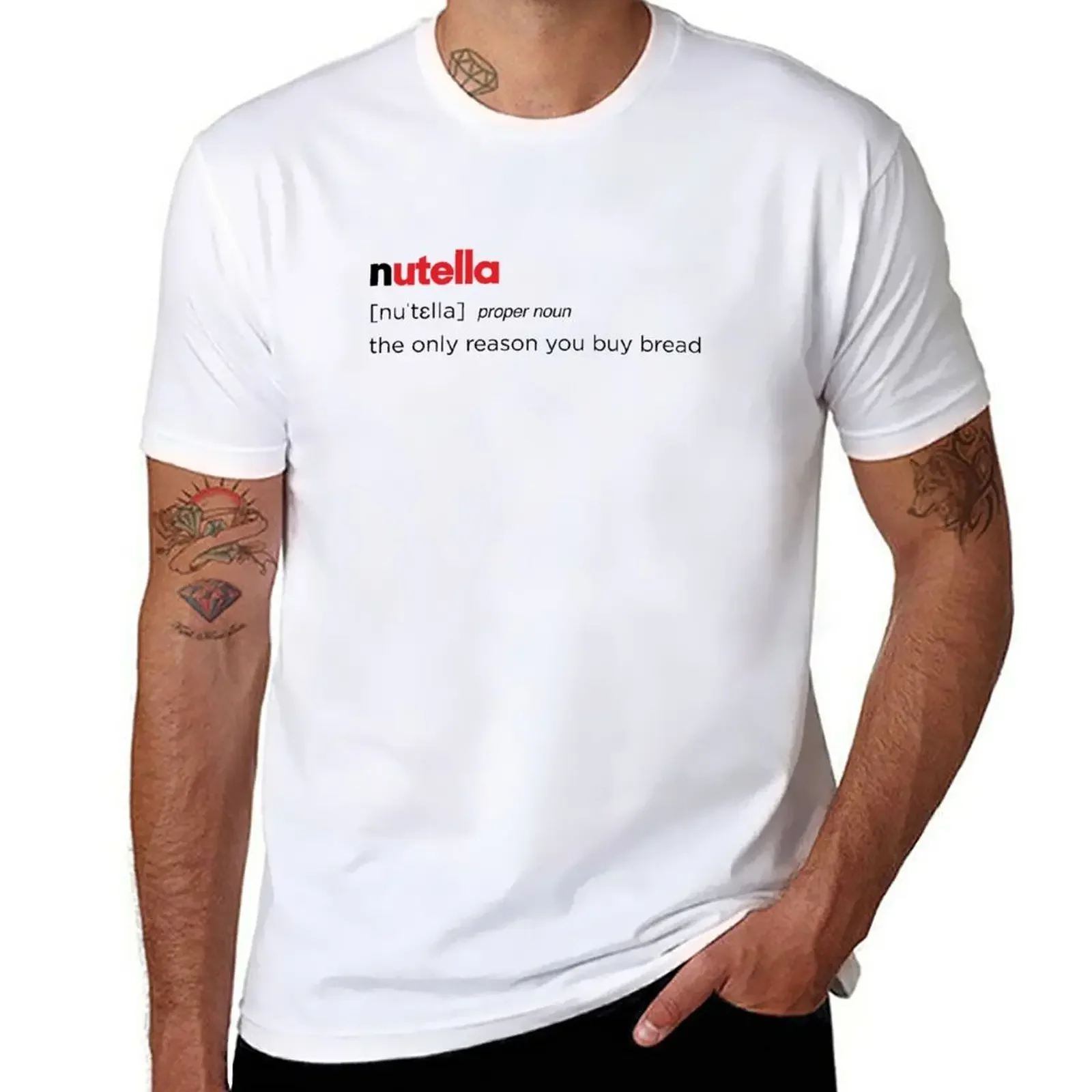 Nutella Definition, Nutella Addiction, T-Shirt Amante Della Nutella Kawaii Clothes Customs Progetta Il Tuo Abbigliamento Da Uomo
