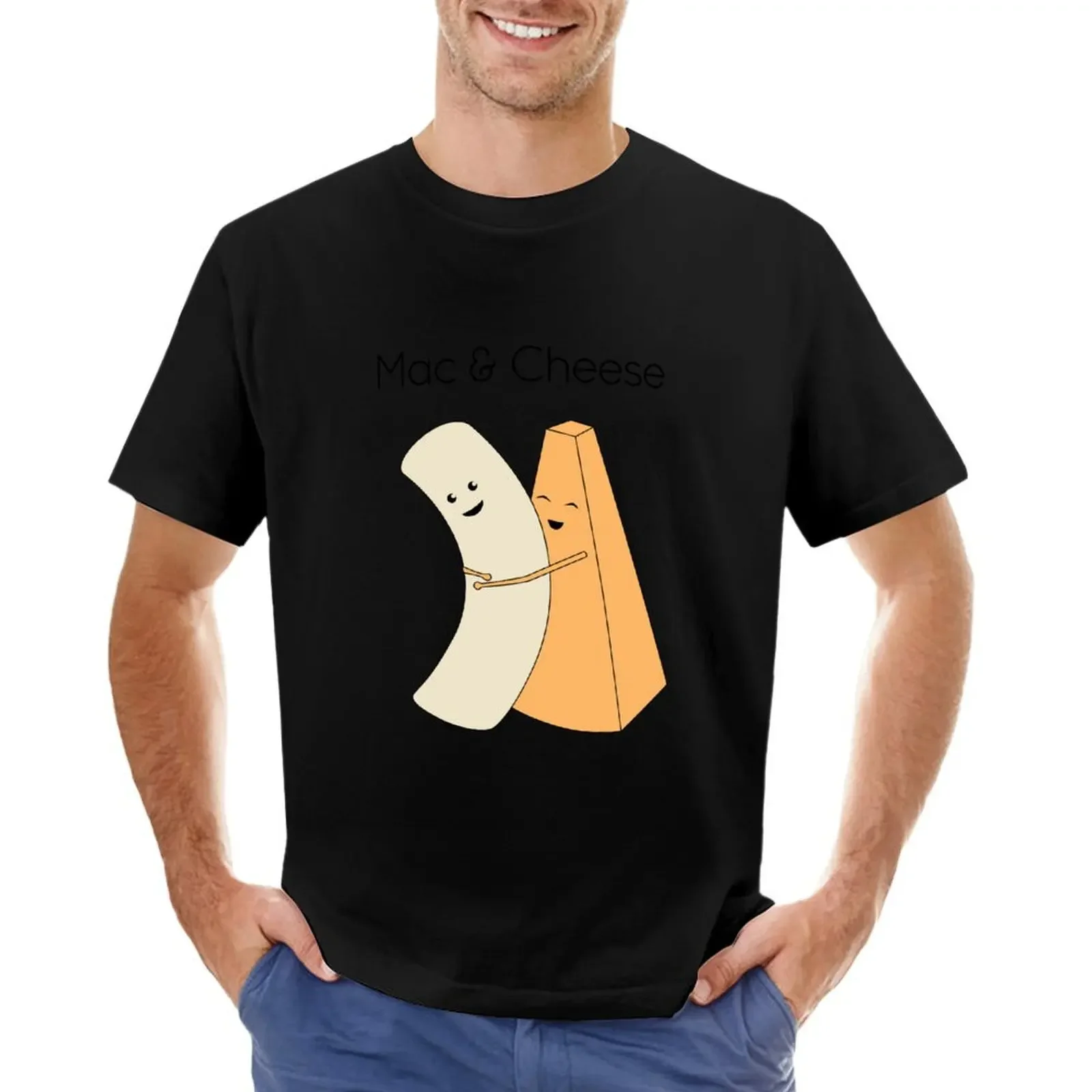 Mac And Cheese T-Shirt Abbigliamento Estetico Abbigliamento Vintage Camicetta Magliette Da Uomo