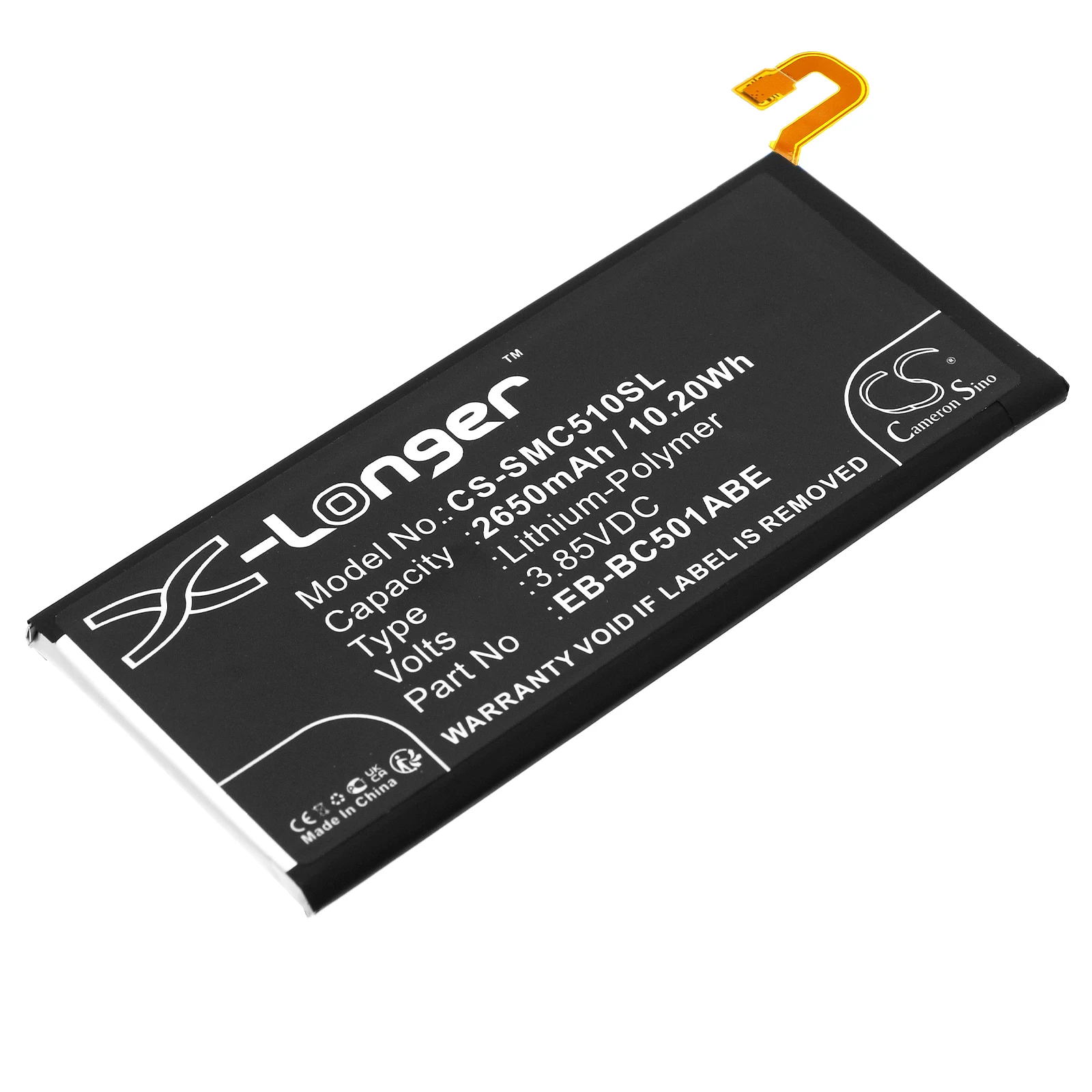 Notebook, Laptop 2650Mah/10.20Wh Batteria Per Samsung Eb-Bc501Abe Galaxy C5 Pro Galaxy C5 Pro Duos Gt-C501 Gt-C5010 Gt-C5018