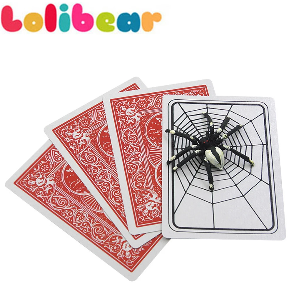Spider And Net Magic Tricks Card Apparing Magica Magica Magician Closed Up Illusions Gimmick Puntelli Magie The Web Trick Card Magia