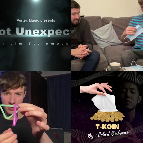 Knot Unexpected By Jim Steinmeyer，Linking Face Masks By Luke Oseland，Linking Straws By Luke Oseland，T-Koin By Robert Bertrance