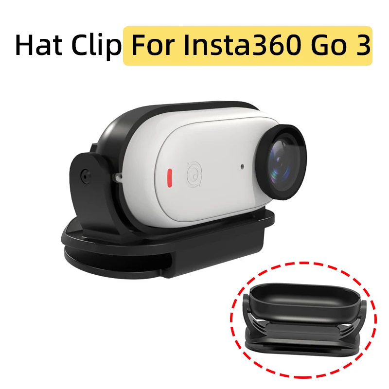 Per Insta360 Go 3 Thumb Panorama Sports Camera Host Hat Clip First-Person Prospettiva Shooting Holder Frame Staffa Accessori