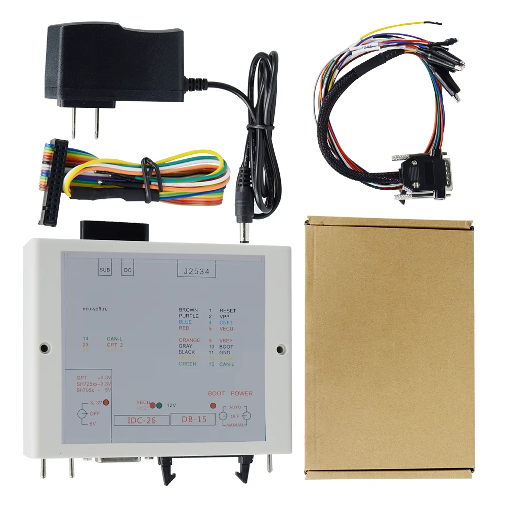 Programmatore Ecu Power Box A Openport J2534 Device Box Jtag Connettori Multiuso Ecu Flash Con Adattatori Completi