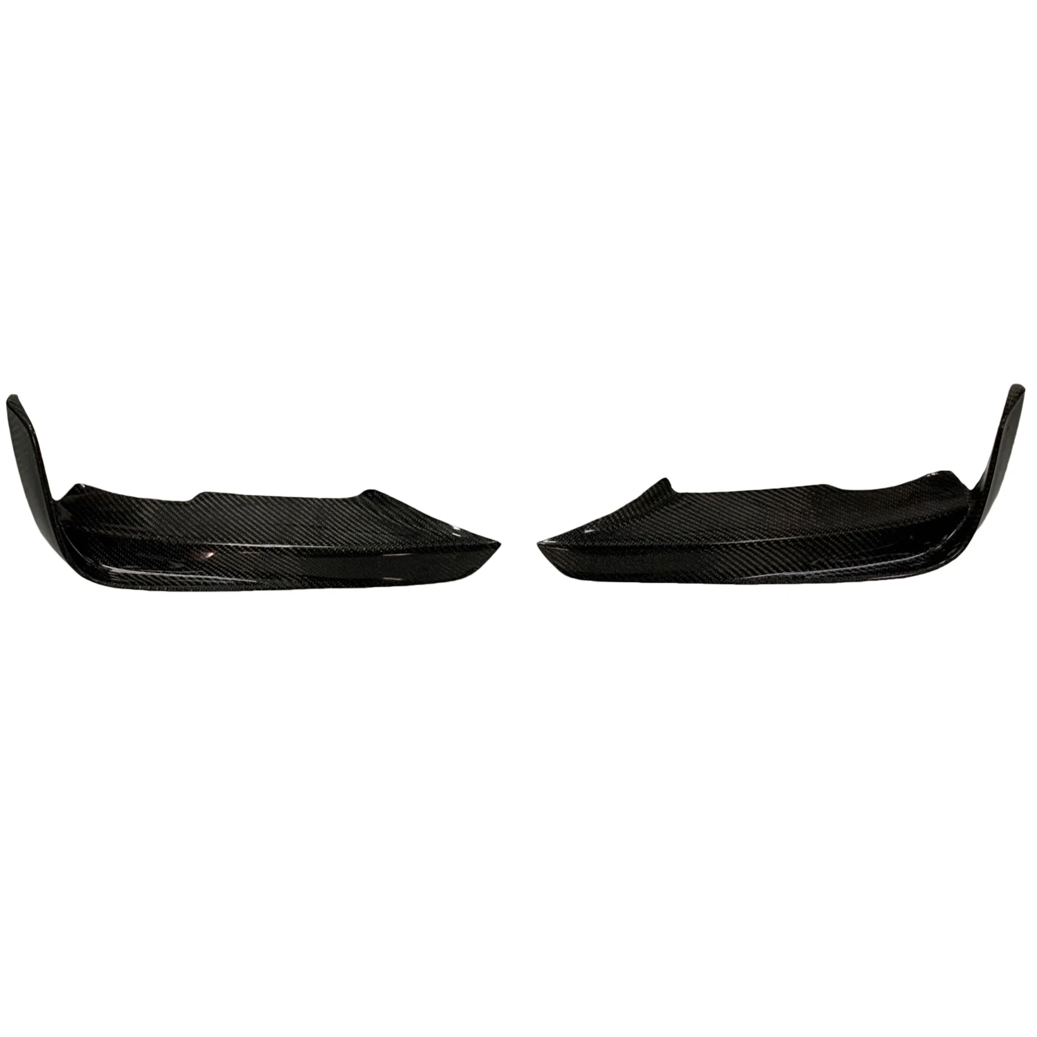 2 Pezzi Auto In Fibra Di Carbonio Stile M Sport Paraurti Anteriore Distributore Splitters Laterali Per-Bmw F30 F31 M Sport 2012-