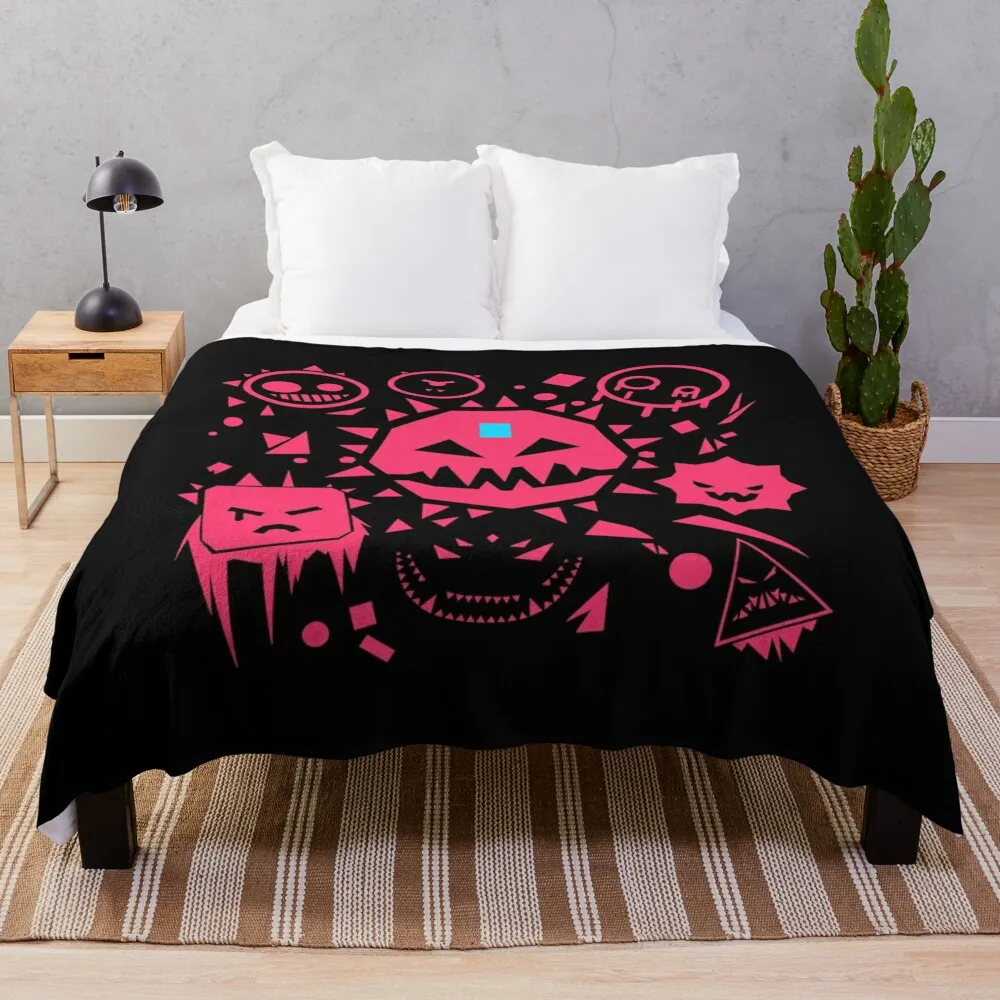 Just Shapes And Beats Design Throw Blanket Bed Soft Plaid Sofa Warm Winter Manga Coperte