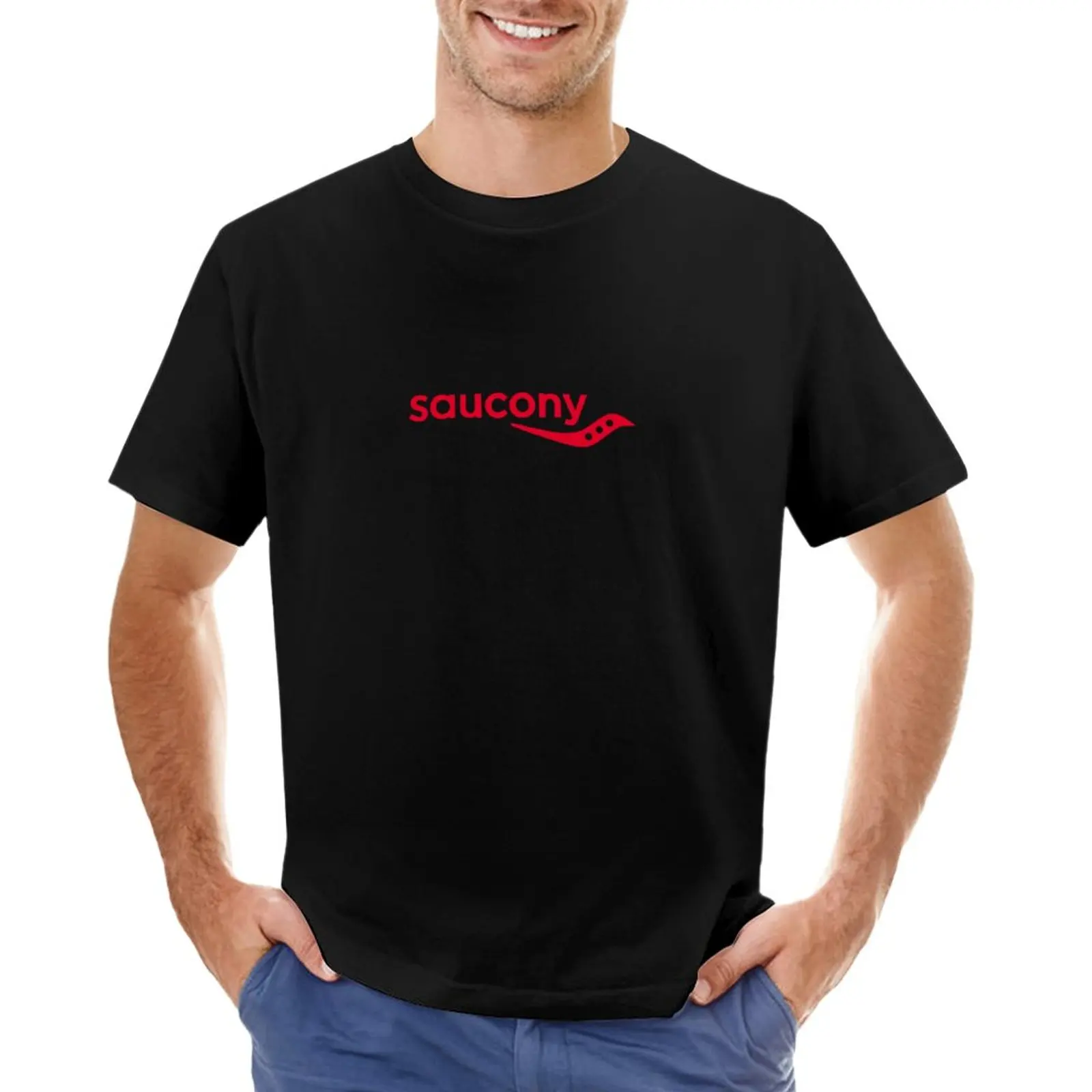 Best Selling Saucony Logo T-Shirt Vintage T Shirt Quick-Drying T-Shirt Mens Big And Tall T Shirts