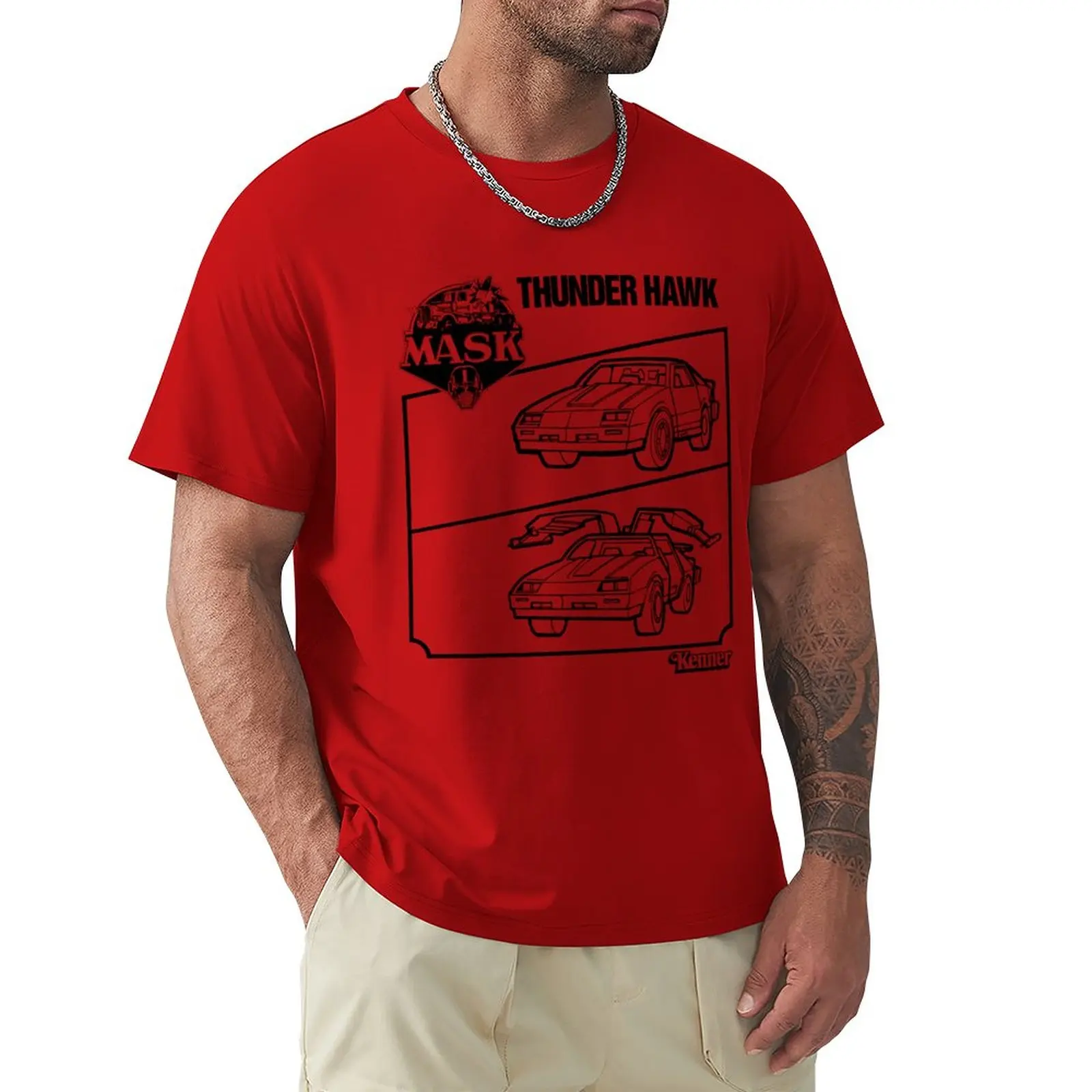 M.A.S.K. -Thunderhawk T-Shirt Sweat Boys Whites T-Shirt Uomo