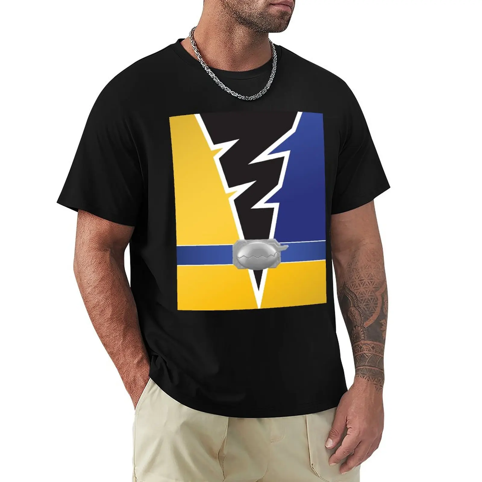 Mosa Fury - Gold Rangers Dino Fury T-Shirt Blondie T Shirt Sport Fan T-Shirt Manica Corta Designer T Shirt Uomo