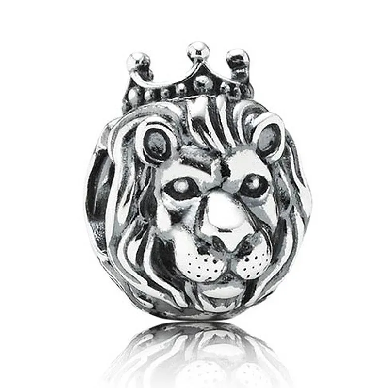 Original Moments Animal King Of The Jungle Lion Beads Charm Fit Pandora Women 925 Sterling Silver Bracciale Bangle Gioielli Fai Da Te