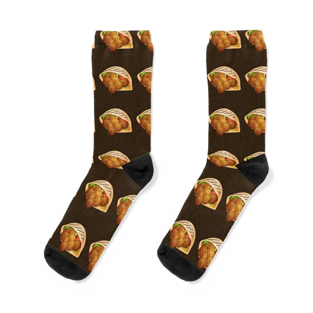 Falafel Pita Sandwich Socks Hockey Riscaldato Lotti Calzini Donna Uomo