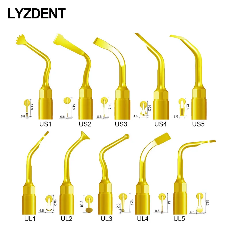 Lyzdent Piezo Bone Surgical Tip Fit Mectron Woodpecker Dmetec Per Taglio Osseo Sinus Lifting Implant Exelcymosis Piezospurgery Tip