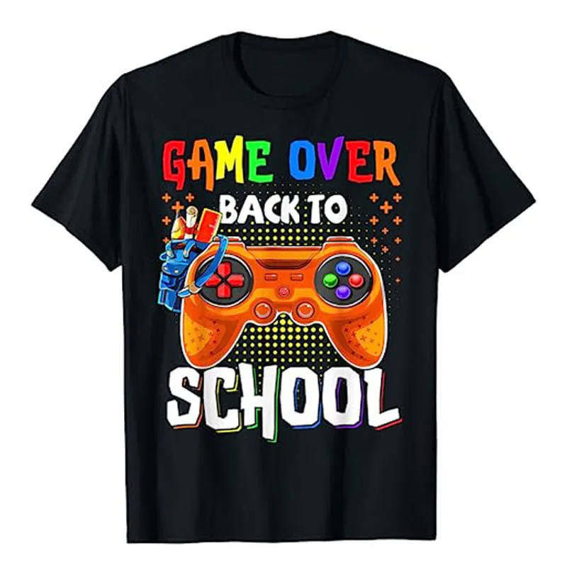 Ritorno A Scuola Divertente Gioco Sopra Insegnante Studente Controller T-Shirt Giocatore Graphic Tee Schoolwear Top Cool Ultimo Giorno Di Scuola Regal