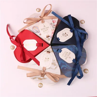 Scatole Di Caramelle Multicolori Scatole Regalo Da Viaggio A Forma Di Cuore Carta Matrimonio Compleanno Bomboniere Natalizie Scatole Regalo Scatole Bo