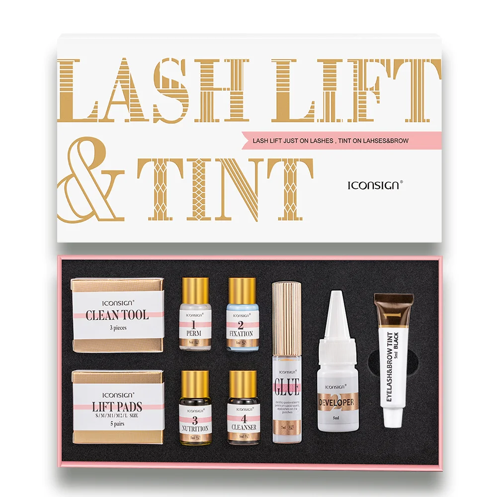 2 In 1 Lash Fast Lift Tint Kit Adatto Eyelas Curling Brow Lamination Kit Kit Per Il Trucco Delle Ciglia Strumenti Per Il Trucco