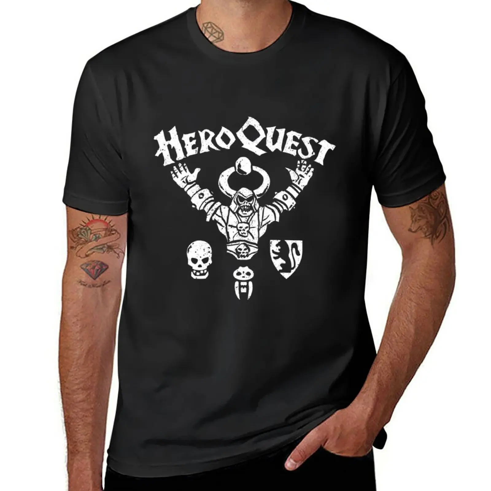 T-Shirt Hero Quest Vestiti Kawaii Moda Coreana Vintage Semplici Magliette Da Uomo
