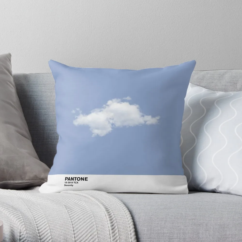 Serenity Blue Pantone Cloud Throw Pillow Cuscini Decorativi Fodera Per Cuscino Ricamata Cuscini Per Divano