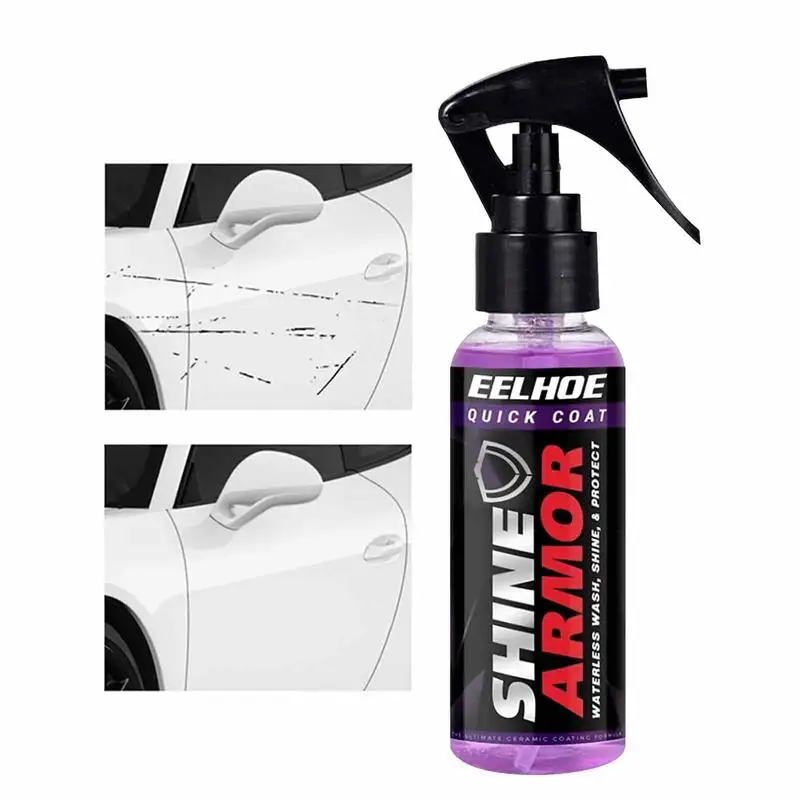 120Ml Shine Armor Ceramic Car Wash Quick Coat Polish Sealer Spray Car Nano Ceramic Coating Lucidatura Spray Wax Scratch Repair
