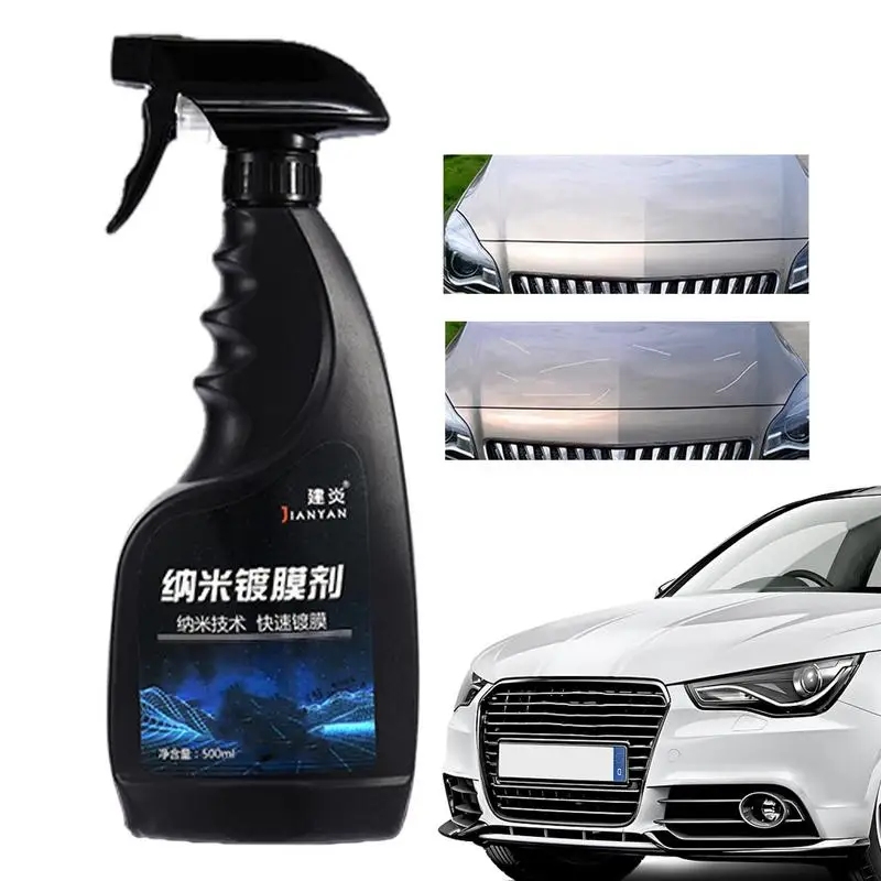 Car Nano Repairing Spray 500Ml Car Wax Polish Spray Scratch Remover Vernice Per Auto Nano-Coating Liquid Spray