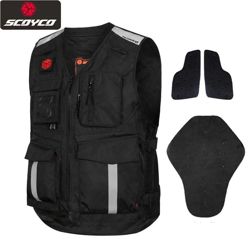 Uomo Scoyco Motocross Moto Riding Safe Vest Motociclista Racing Boday Armor Moto Rider Vest Moto Vest Riflettente