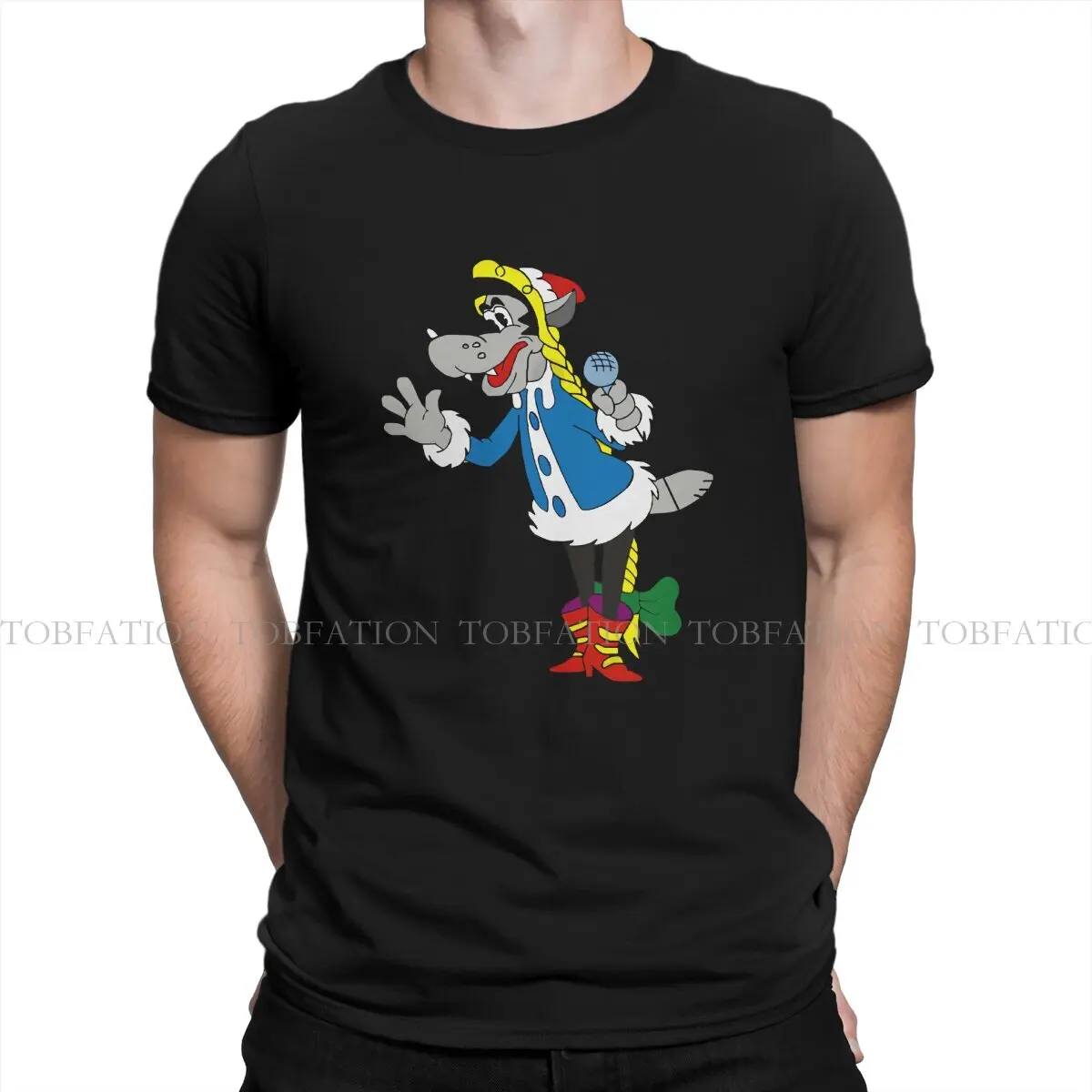 Nu Pogodi Well Just You Wait Tshirt For Men Leisure Soft Leisure Tee T Shirt Novità Nuovo Design Fluffy