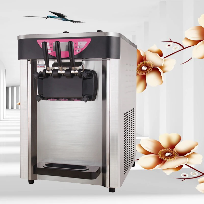 Pbobp Table Soft Serve Ice Cream Machine Commercial Electric Ice Cream Makers Desktop 3 Gusti Ice Cream Machine 220V 110V