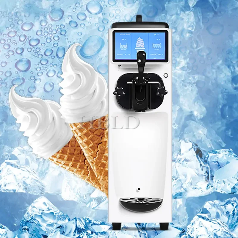 Popolare Sistema Arcobaleno Portatile Desktop Soft Ice Cream Machine Single Flavor Yogurt Machine