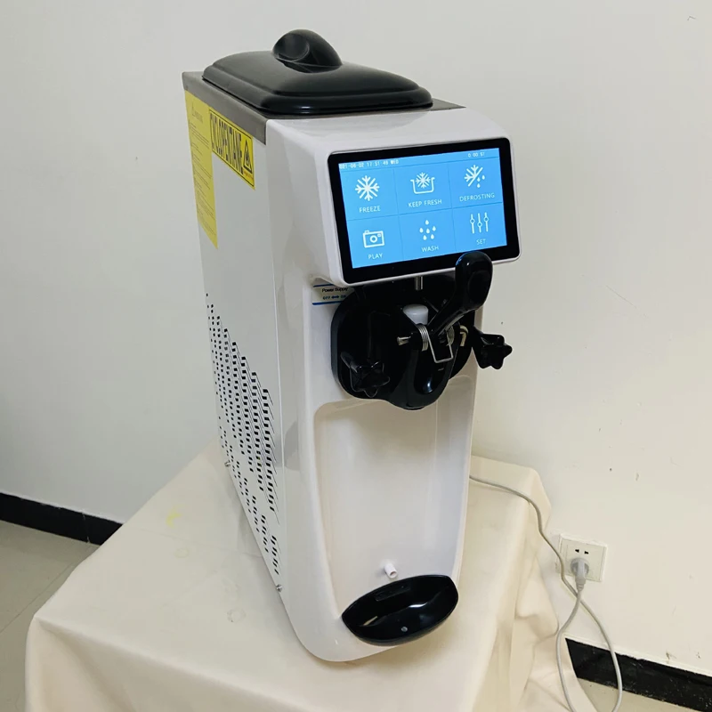 Pbobp Table Soft Serve Ice Cream Machine Commercial Electric Ice Cream Makers Desktop 3 Gusti Ice Cream Machine 220V 110V