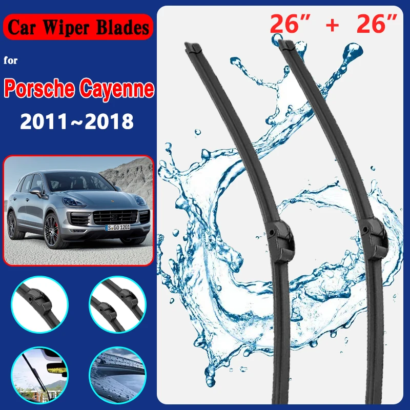Tergicristallo Per Porsche Cayenne 92A 2011 ~ 2018 2017 2016 Parabrezza Anteriore Premium Beam Blade Wiper Tergicristallo Per Auto Accessori Per Auto