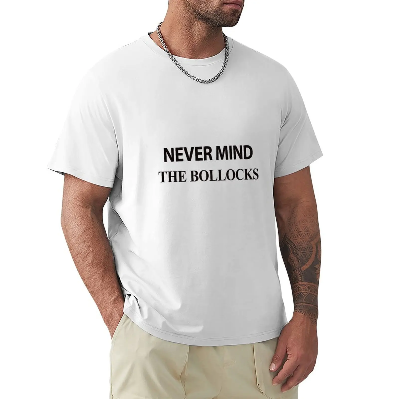 Never Mind The Bollocks T-Shirt Summer Top Blacks Heavyweights T-Shirt For Men Pack