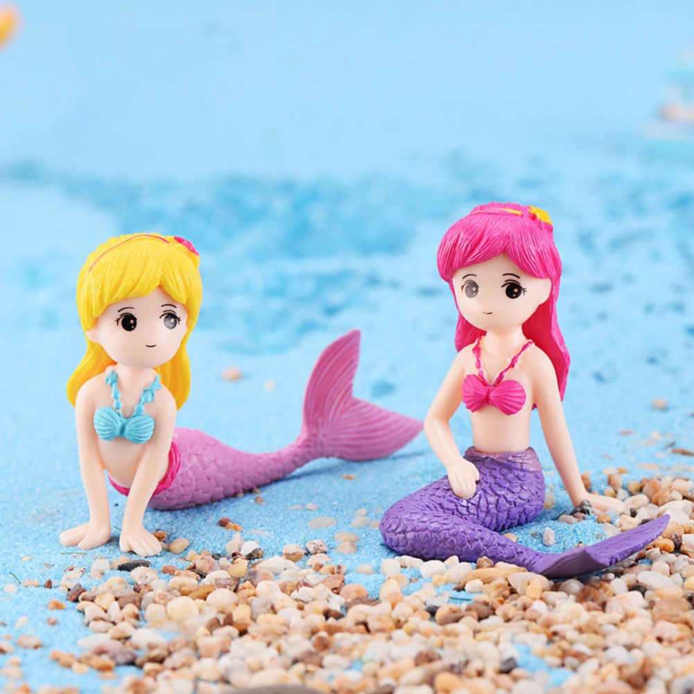 Decorazioni Per Feste A Sirena Ocean World Girl Cake Topper Per Bambini Little Mermaid Birthday Party Cake Decor Gift Bomboniere
