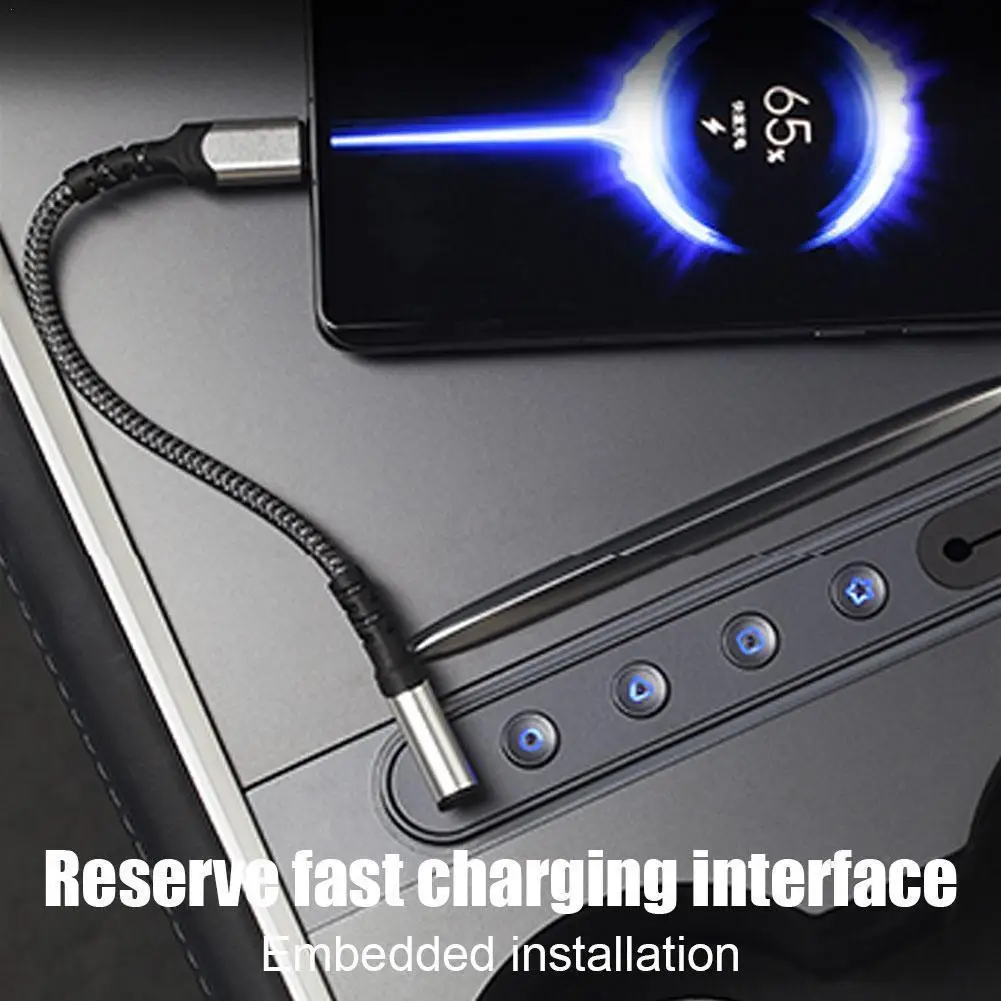 Dual Usb Shunt Hub Per Tesla Model 3/Y Central Control Console Con Pulsante Intelligente Per Docking Station Tesla Model 3/Y 2021-2023