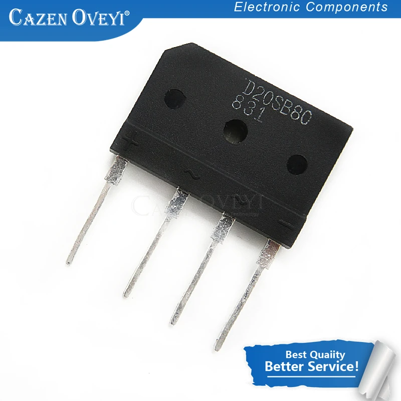 1Pcs/Lot Import D25Xb80 D20Sb80 20Xb80 Zip-4 Induction Cooker Rectifier Bridge Pile