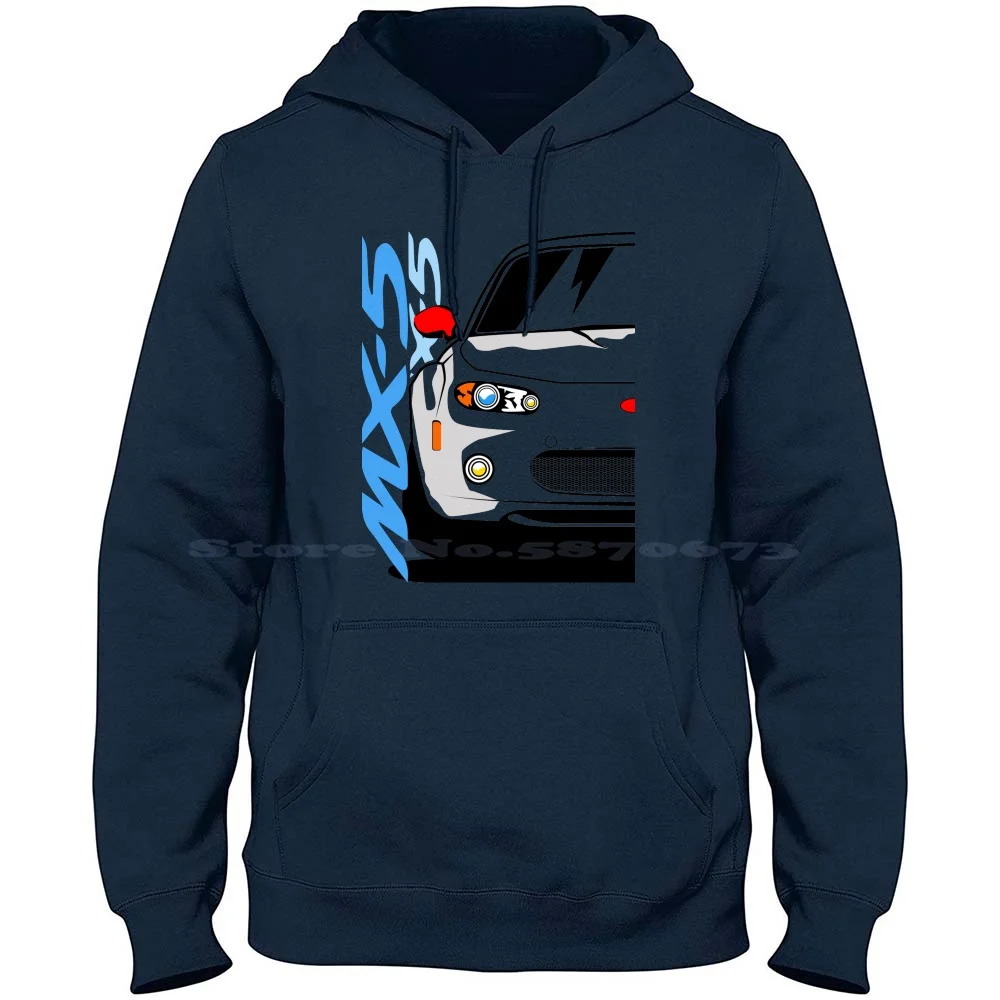 Miata Mx5 2007 100% Cotone Felpa Con Cappuccio Miata Mx5 Zoom City Car Rx7 Motore Rotativo
