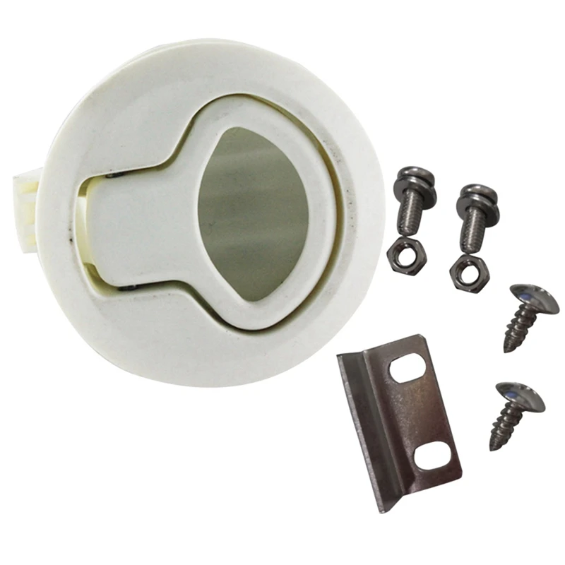 3X Latch Hatch Round Pull Latchlatch Flush Pull For1/4 Door Boat Deck Hatch Rv Cassetti Cabinet Yacht