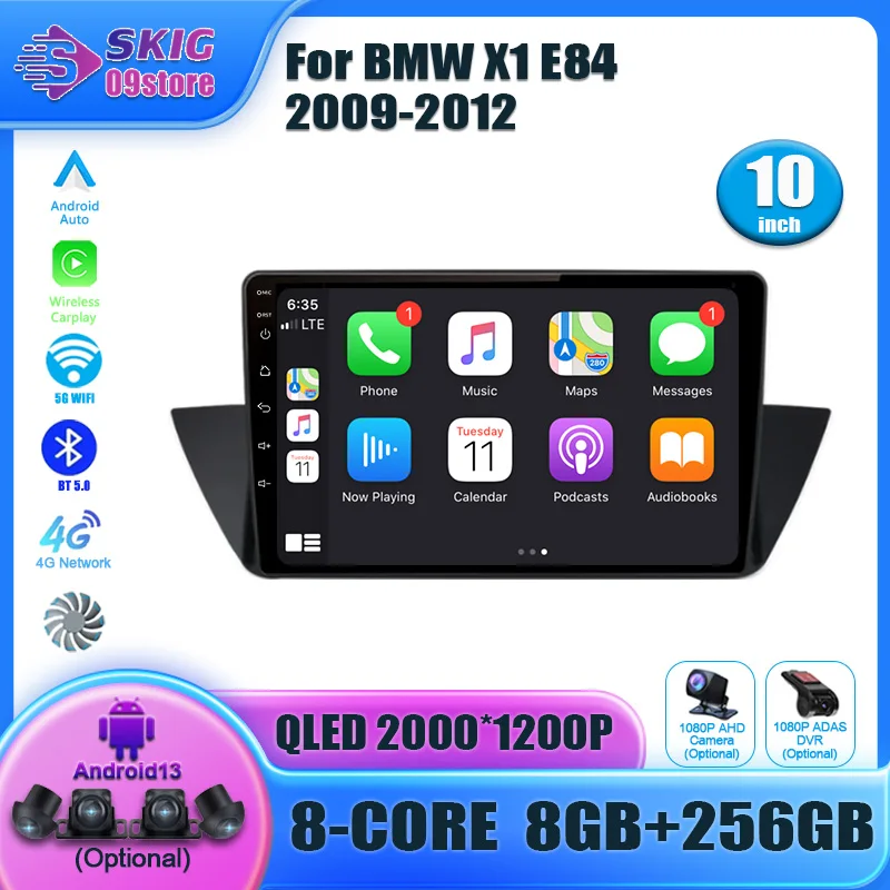 Per Bmw X1 E84 2009 - 2012 Wireless Carplay Android Multimedia Sistema Intelligente Android Autoradio Carplay Videocamera Stereo