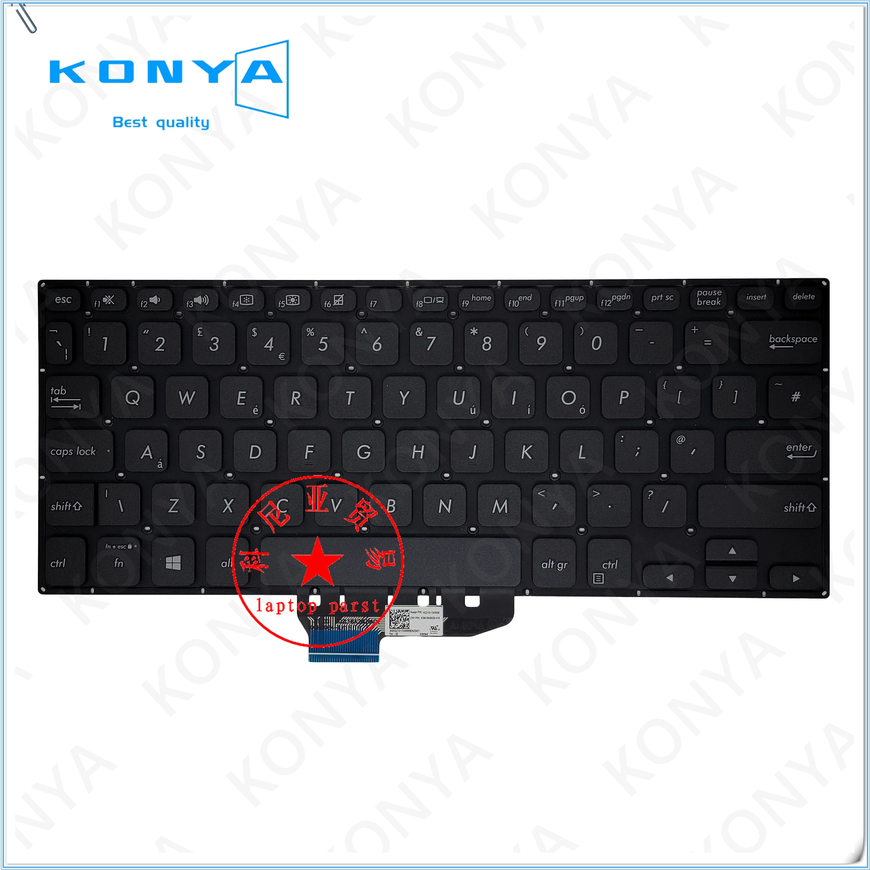Originale Per Asus Vivobook Flip 14 Tp412 Tp412U Tp412Ua Tastiera Uk Hq21011549000 Hq21011569000