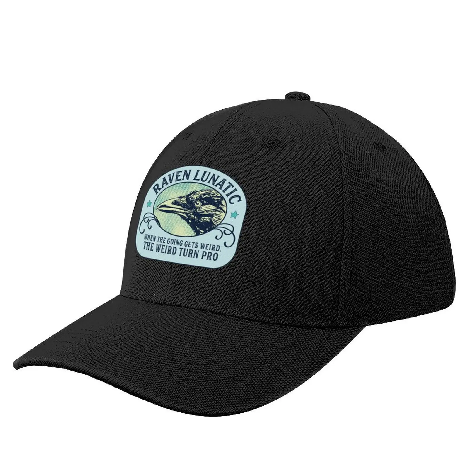 Raven Crazy-Quando Il Colpo Diventa Strano, Lo Strano Turn Pro - Hunter S Thompson Citazione Berretto Da Baseball Icona Cappelli Donna Uomo