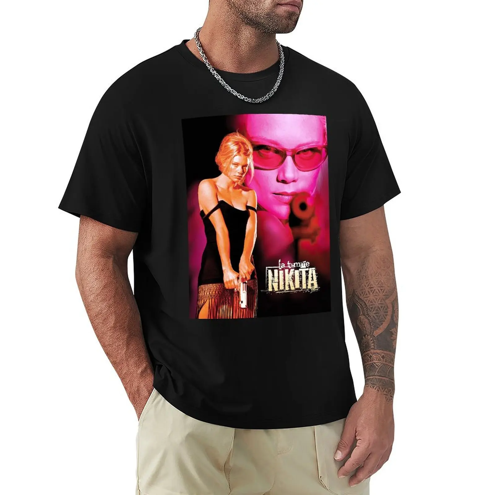 La Femme Nikita T-Shirt Abbigliamento Estetico Doganale Magliette Divertenti Per Uomo