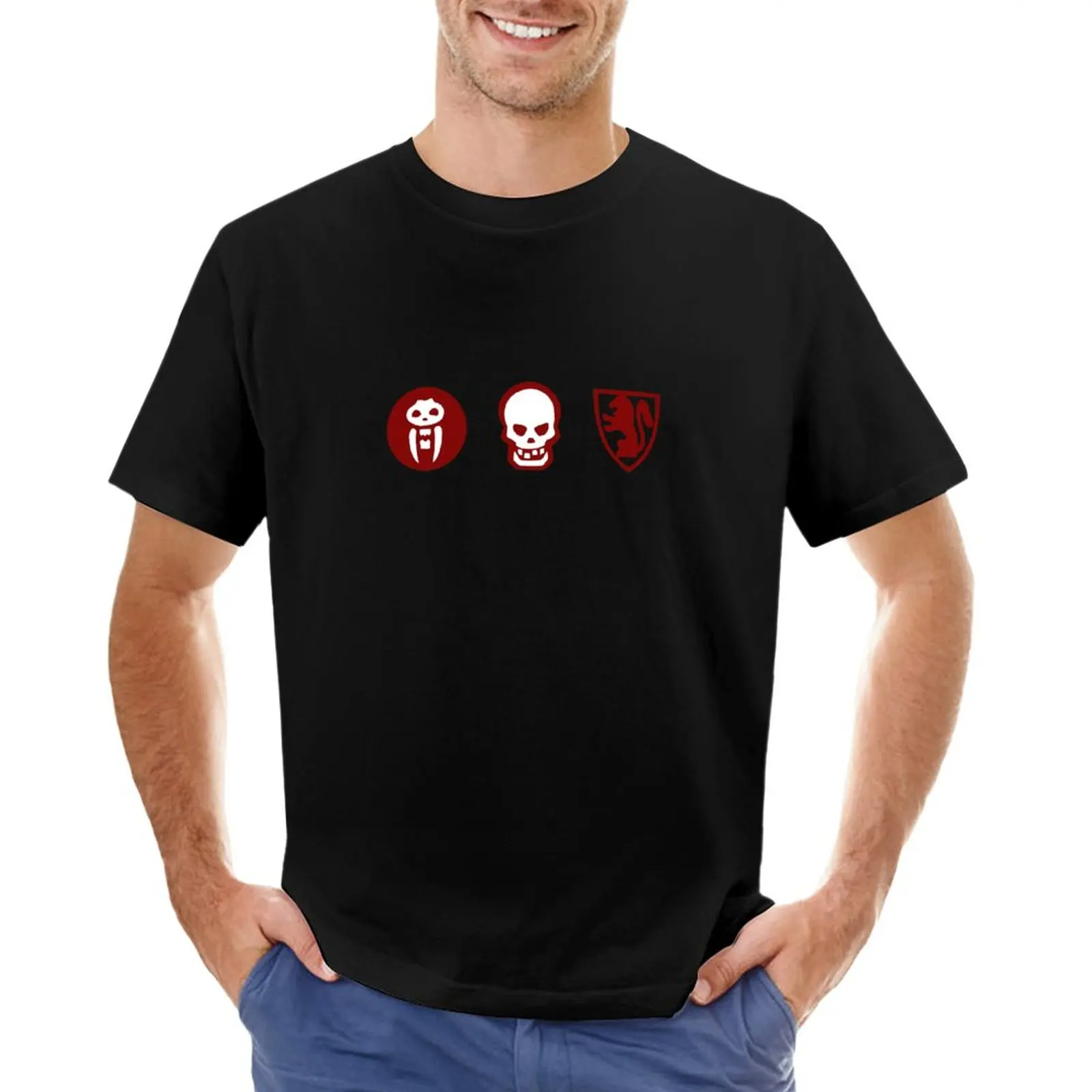 Heroquest Dadi T-Shirt Ragazzi Bianchi Pesanti Vestiti Vintage Per Uomo
