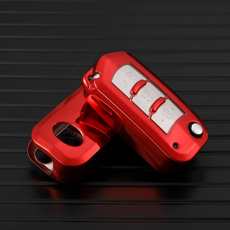 Handmade Soft Tpu Car Remote Key Case Cover For Gac Trumpchi Gs3 Gs5 Gs6 Key Protect Shell Holder Fob Keychain Accessories