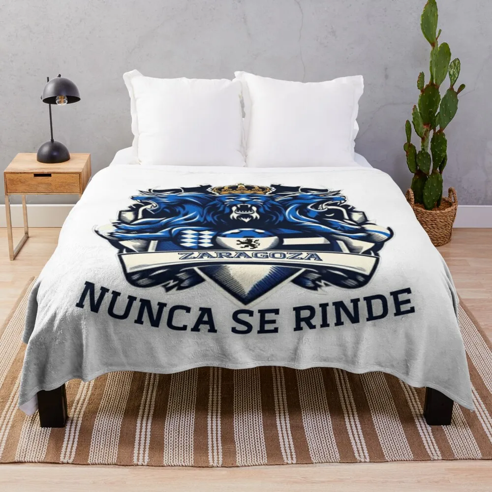 Zaragain Nunca Se Rinde-Aficion Hinchada Real Zaragain Coperta Da Picnic Coperta Coperta Soffice Copriletto Coperta Di Lusso